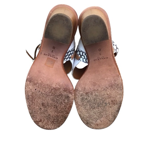 Coach Tan and White Heels - Picture 8 of 9